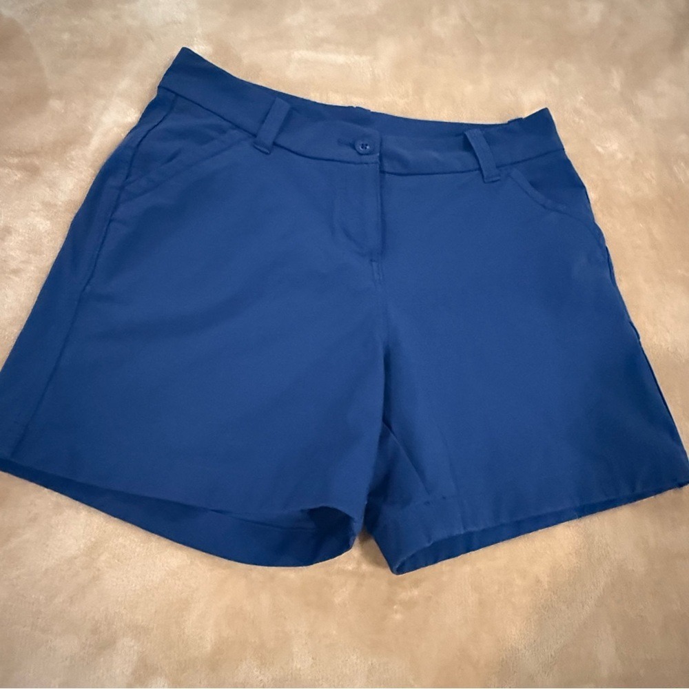 Vineyard Vines Performance Women Blue Golf Shorts Size 6 Stretch Chino active